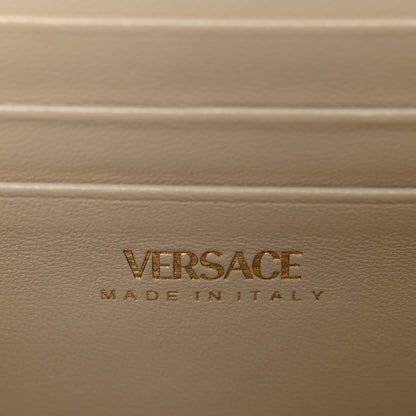 Versace Patent Metallic Crystal Medusa Clutch On Chain Gold 6 of 9