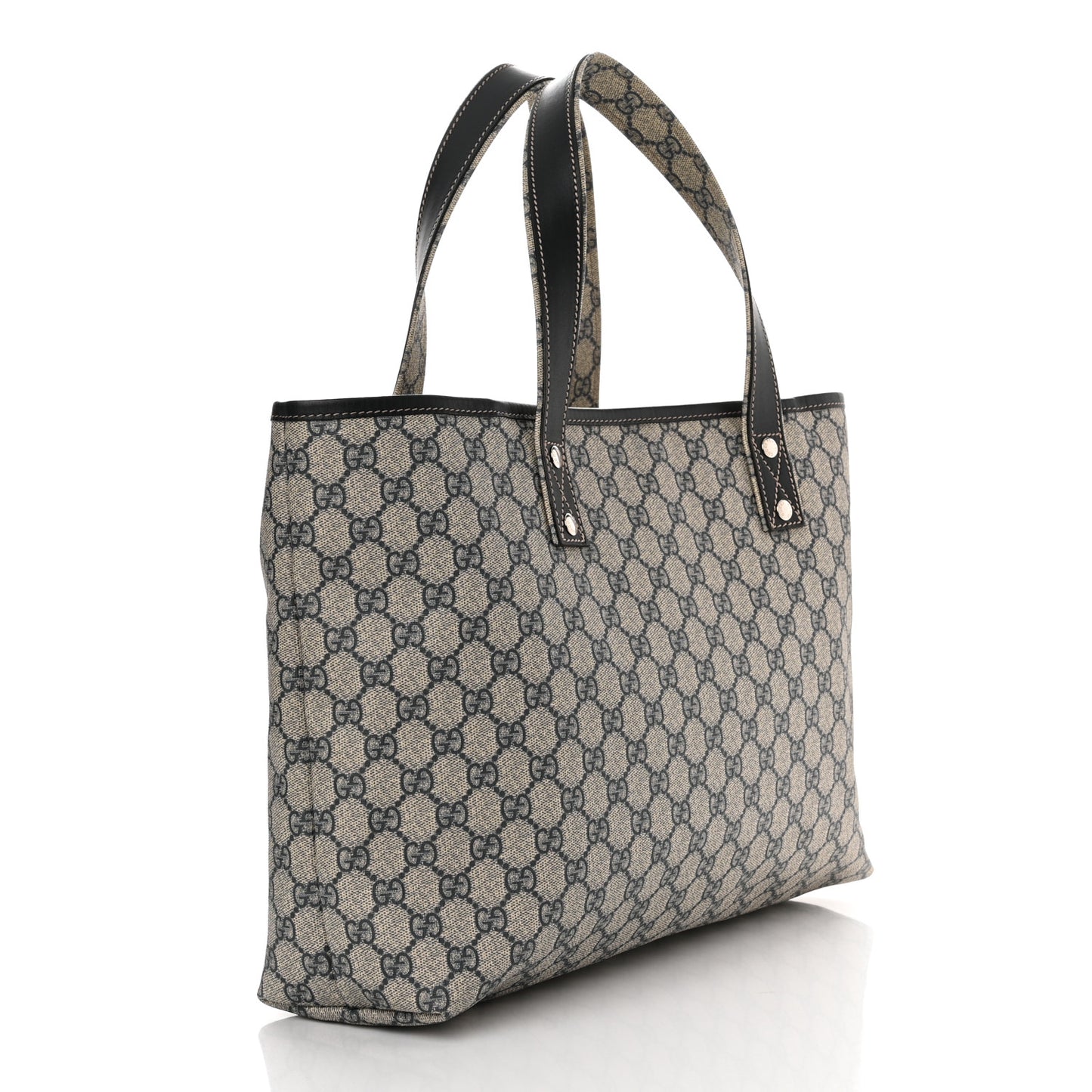 GG Plus Monogram Medium Signature Web Loop Tote Navy