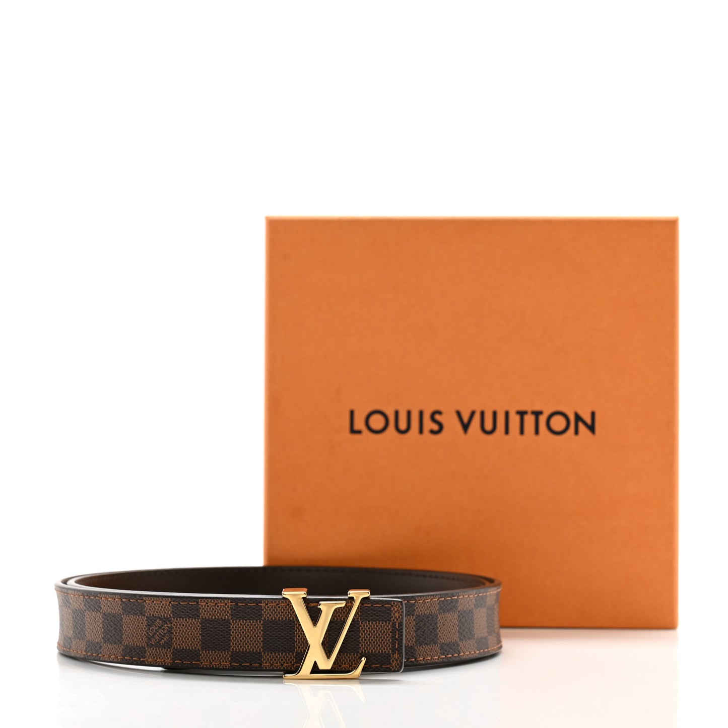 Mini Damier Ebene 25mm LV Initiales Belt 90 36