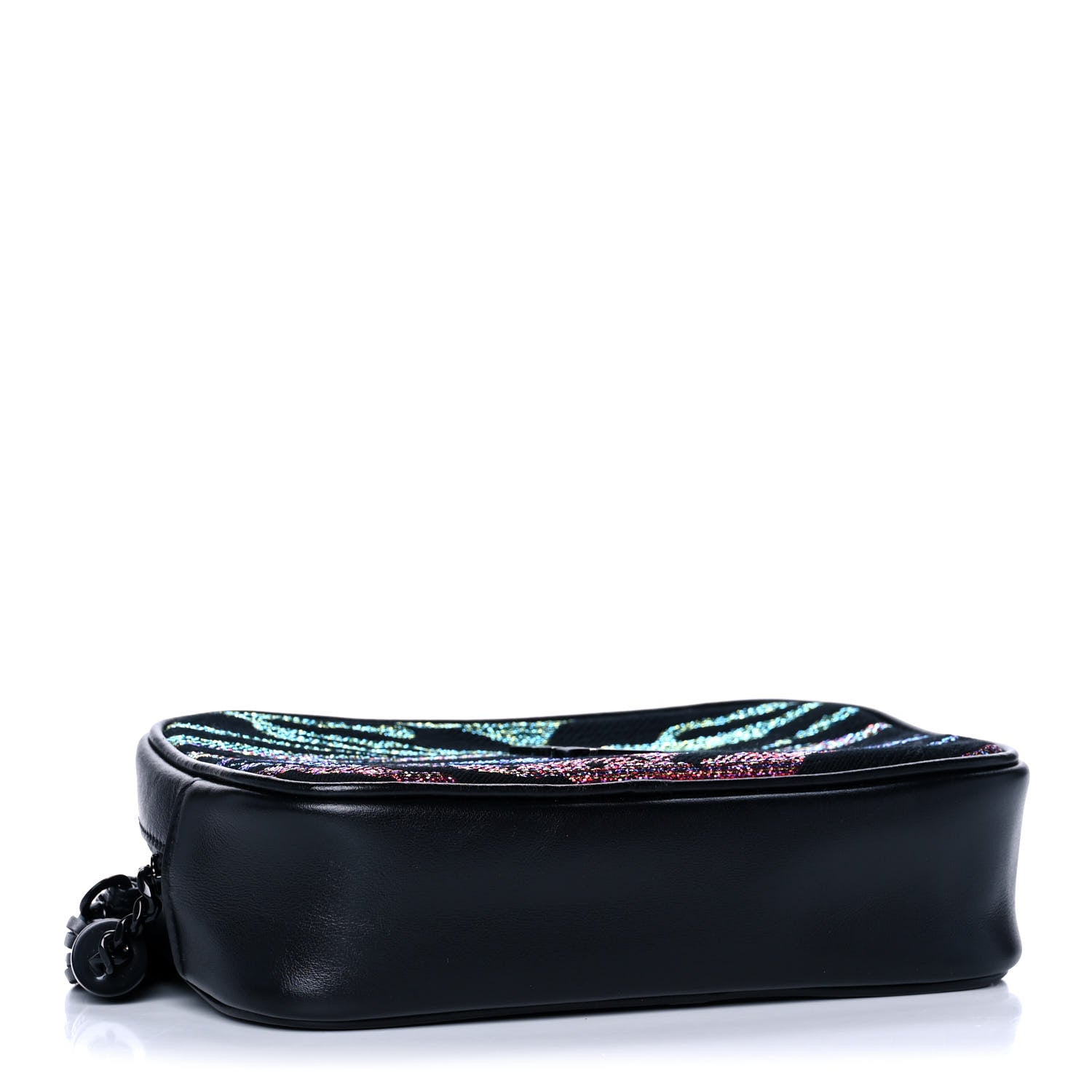Saint Laurent Canvas Calfskin Metallic Tiger Print Monogram Lou Camera Bag Multicolor 4 of 14