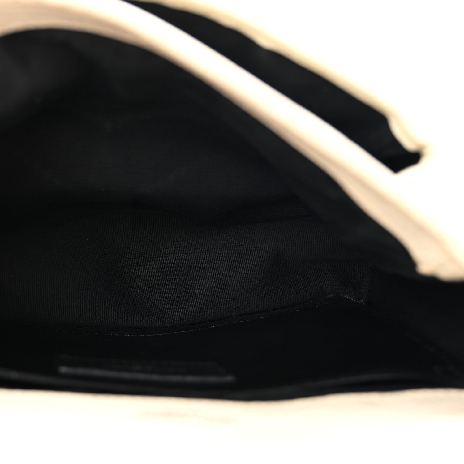 Saint Laurent Crinkled Calfskin Matelasse Monogram Baby Niki Chain Satchel White 5 of 16