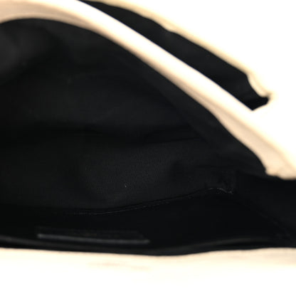 Saint Laurent Crinkled Calfskin Matelasse Monogram Baby Niki Chain Satchel White 5 of 16
