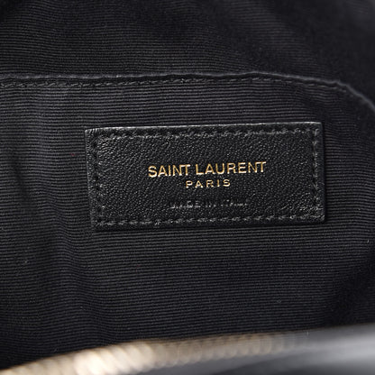 Saint Laurent Calfskin Matelasse Monogram Lou Camera Bag Black 6 of 11