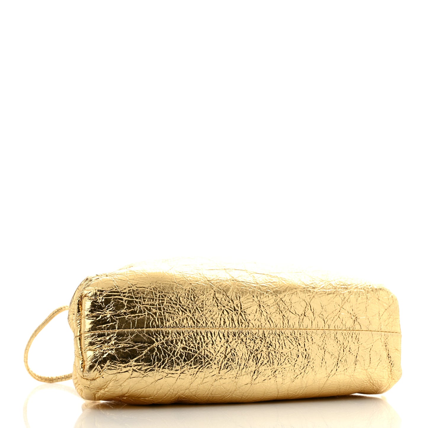 Metallic Bark Calfskin The Mini Pouch Gold