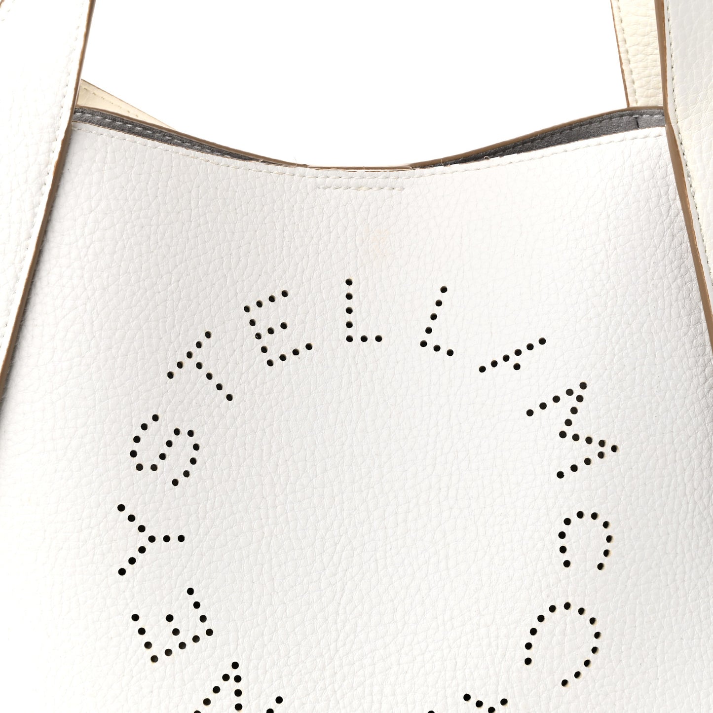 Eco Alter Nappa Perforated Crossbody Tote White