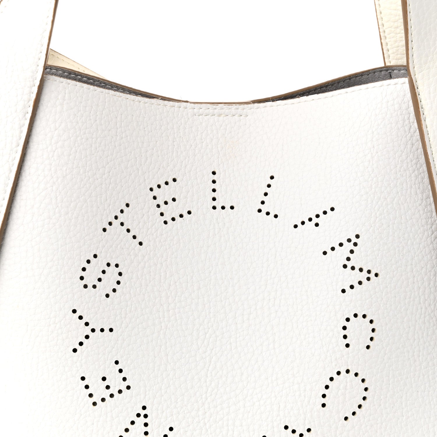 Stella McCartney Eco Alter Nappa Perforated Crossbody Tote White 8 of 10