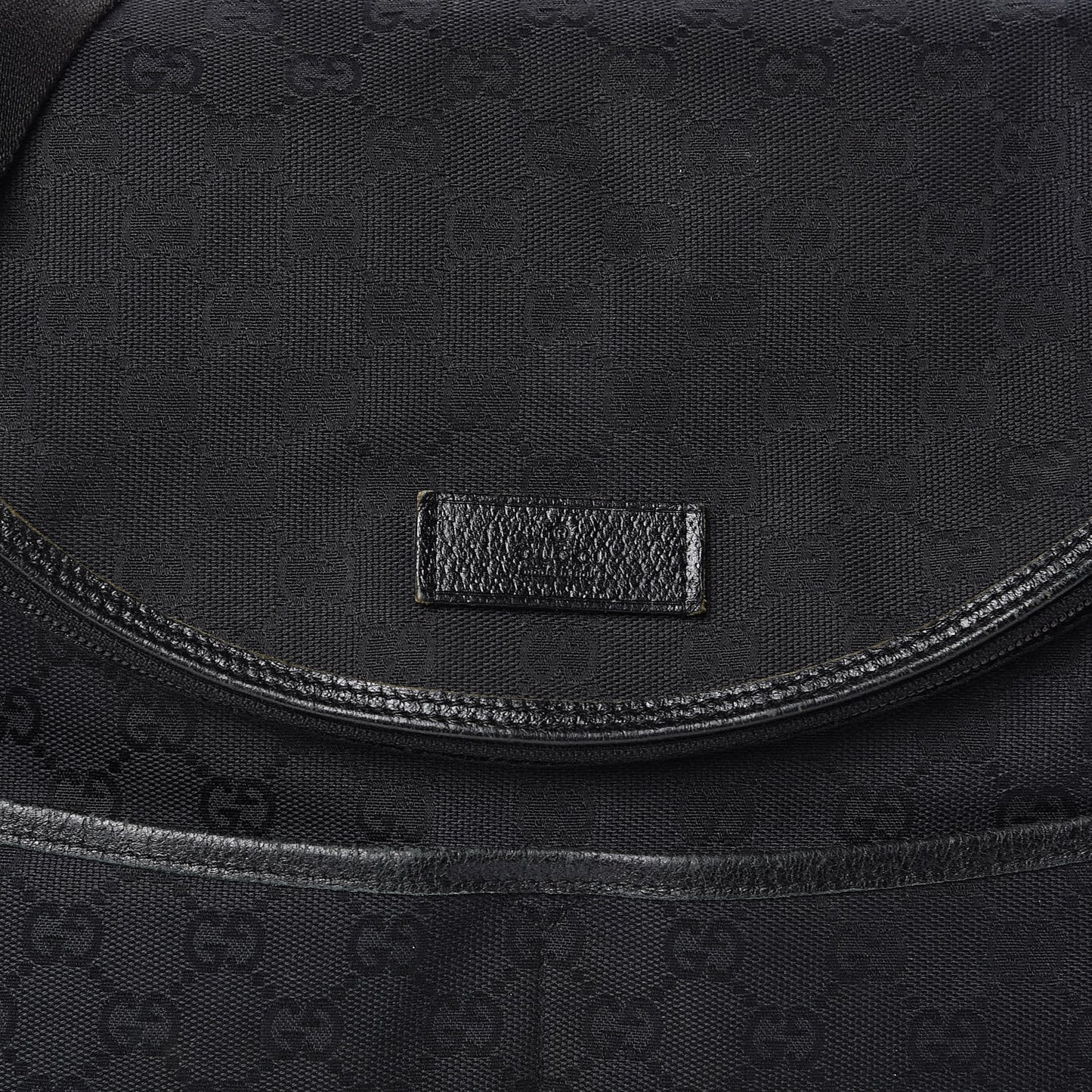 Monogram Large Diaper Bag Black
