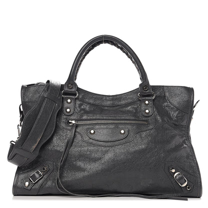 Balenciaga Agneau Classic Silver Hardware City Gris Fossile Anthracite 1 of 10