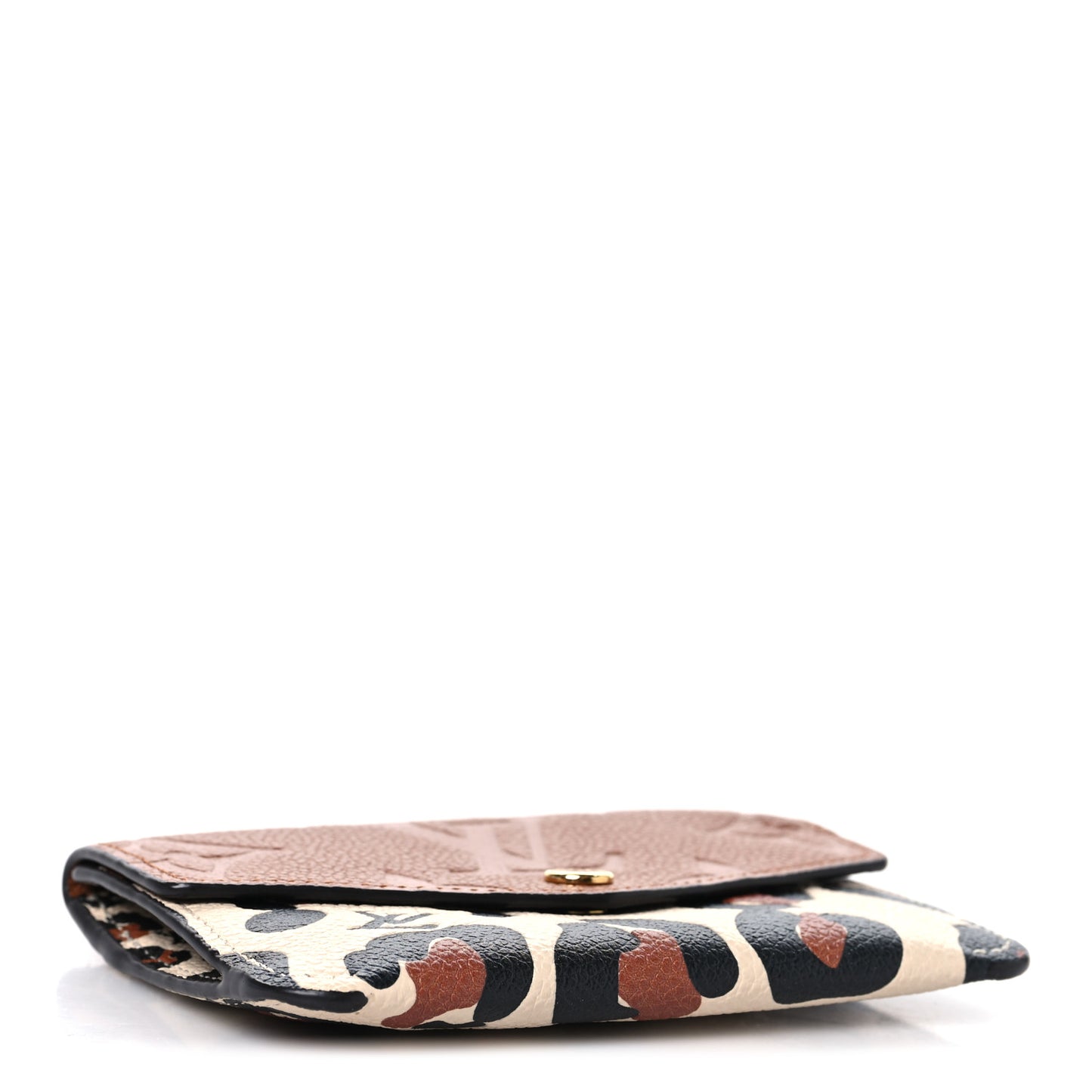 Empreinte Monogram Giant Wild At Heart Key Pouch Caramel
