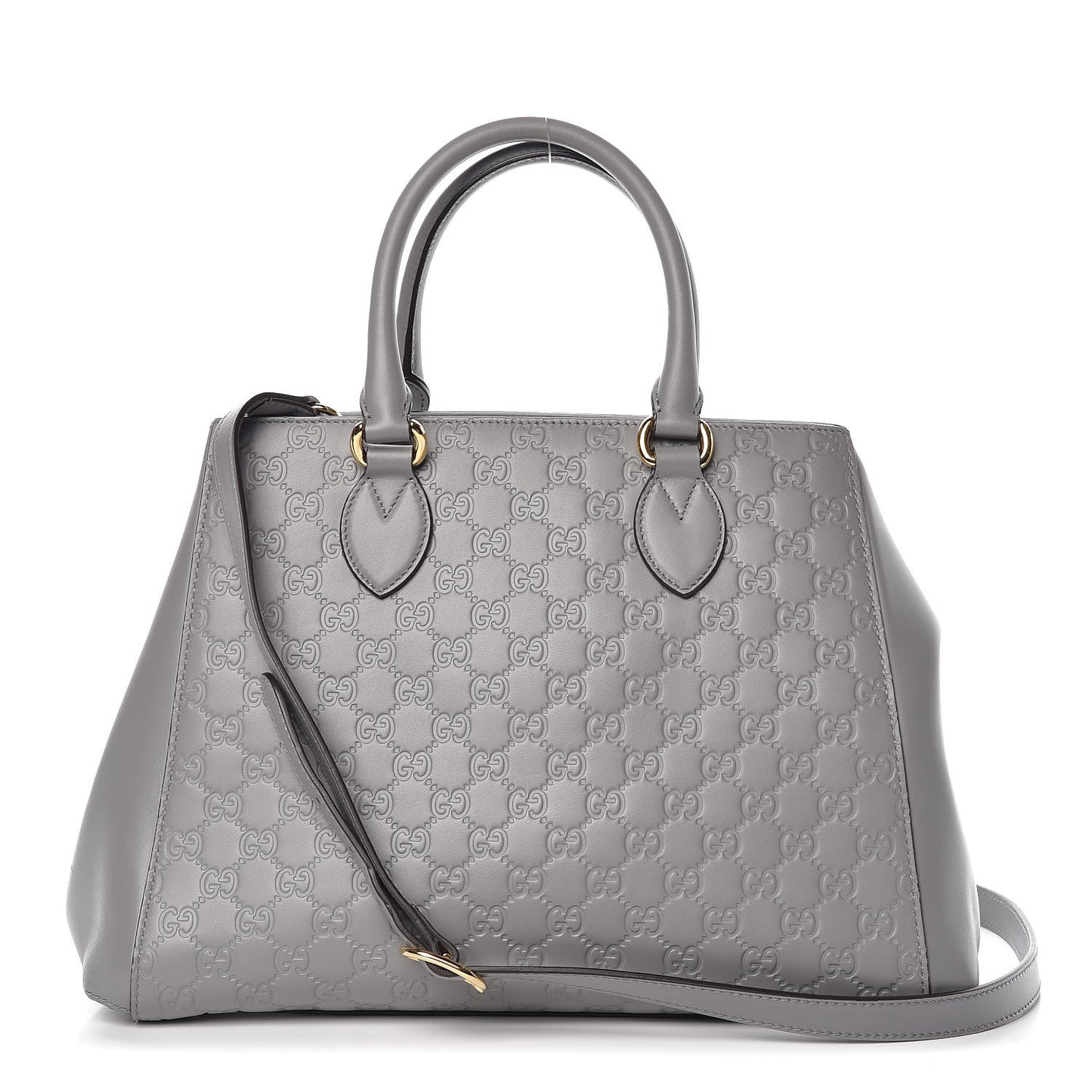 Soft Guccissima Top Handle Bag Storm Grey