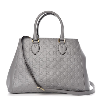 Gucci Soft Guccissima Top Handle Bag Storm Grey 1 of 8