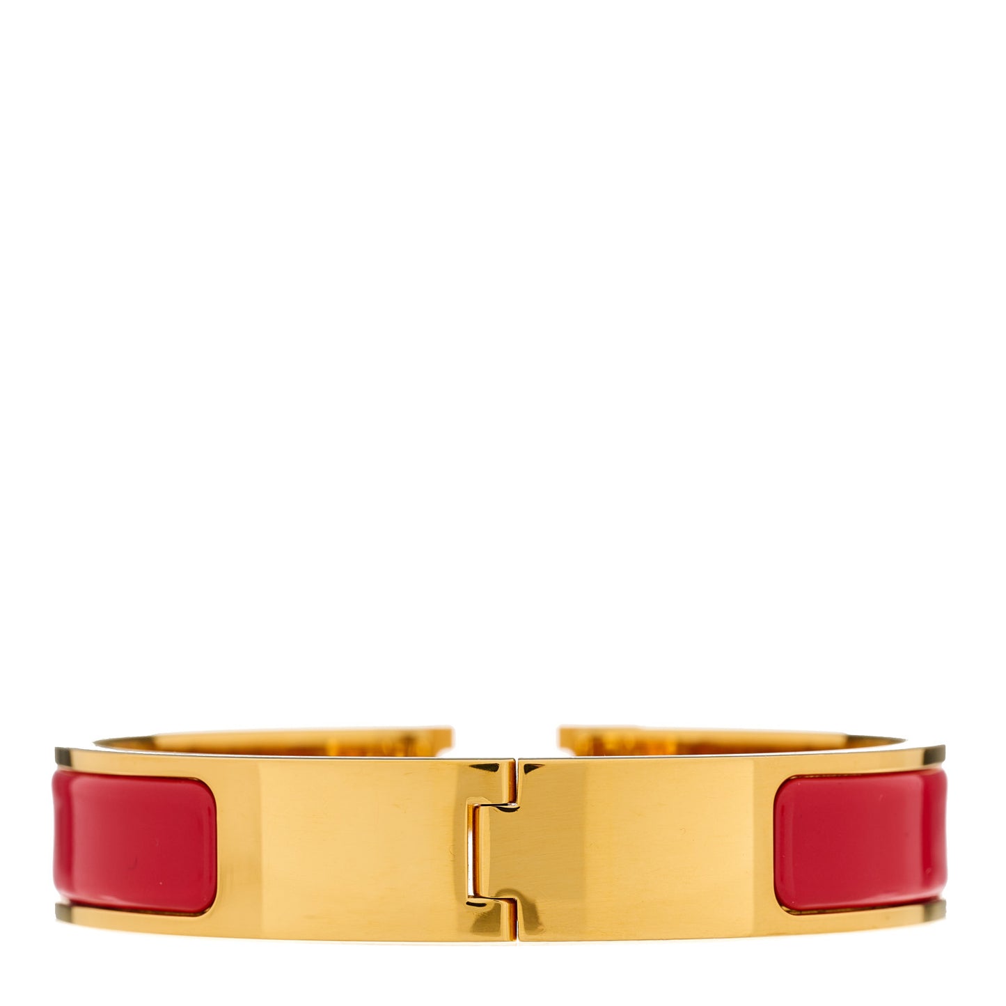 Enamel Narrow Clic Clac H Bracelet PM Rouge Vif