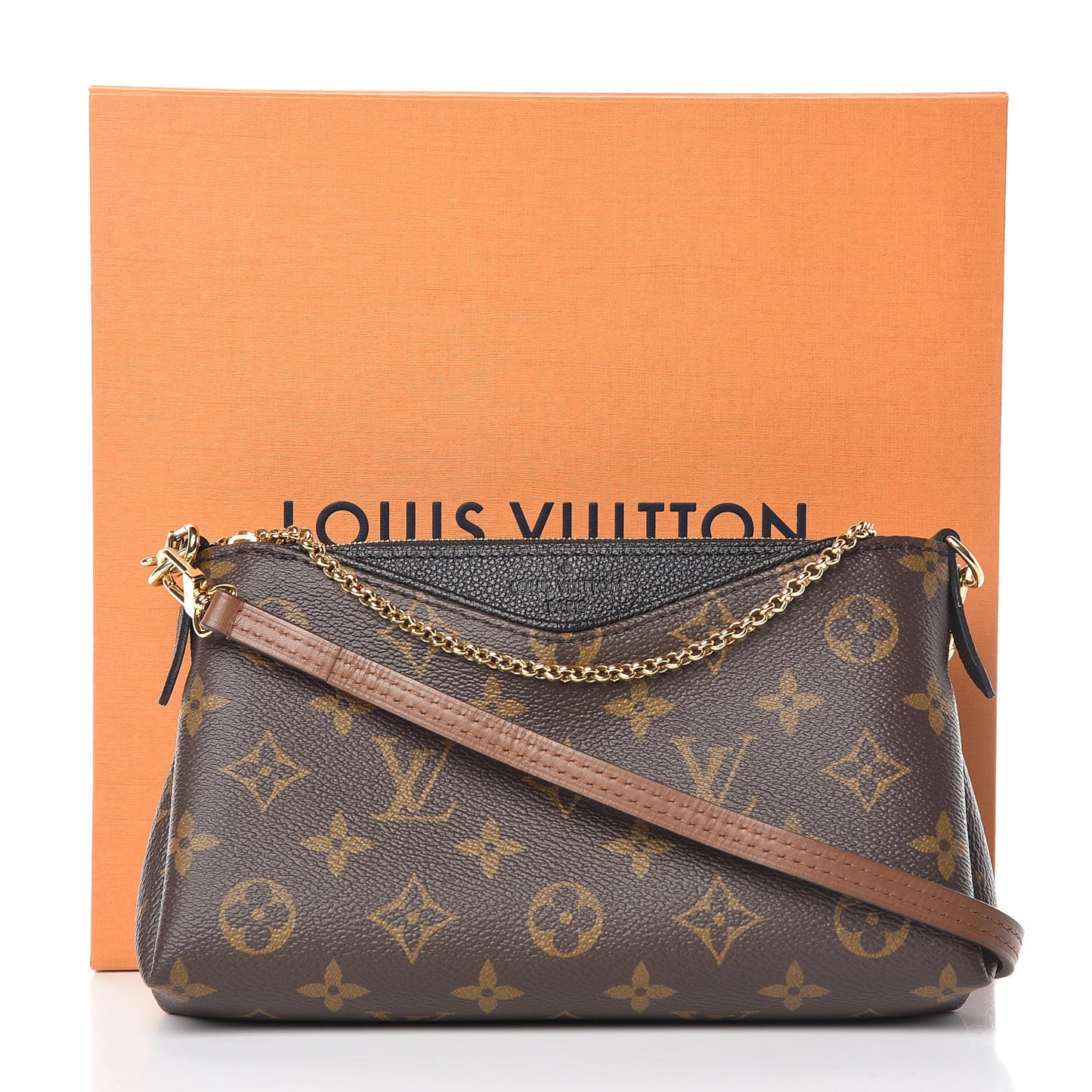 Monogram Pallas Clutch Black