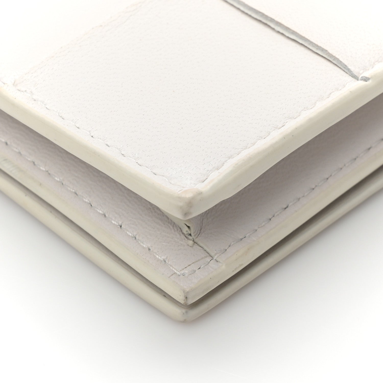 Bottega Veneta Nappa Maxi Intrecciato Card Holder Wallet White 10 of 10