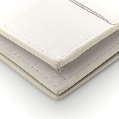 Bottega Veneta Nappa Maxi Intrecciato Card Holder Wallet White 10 of 10