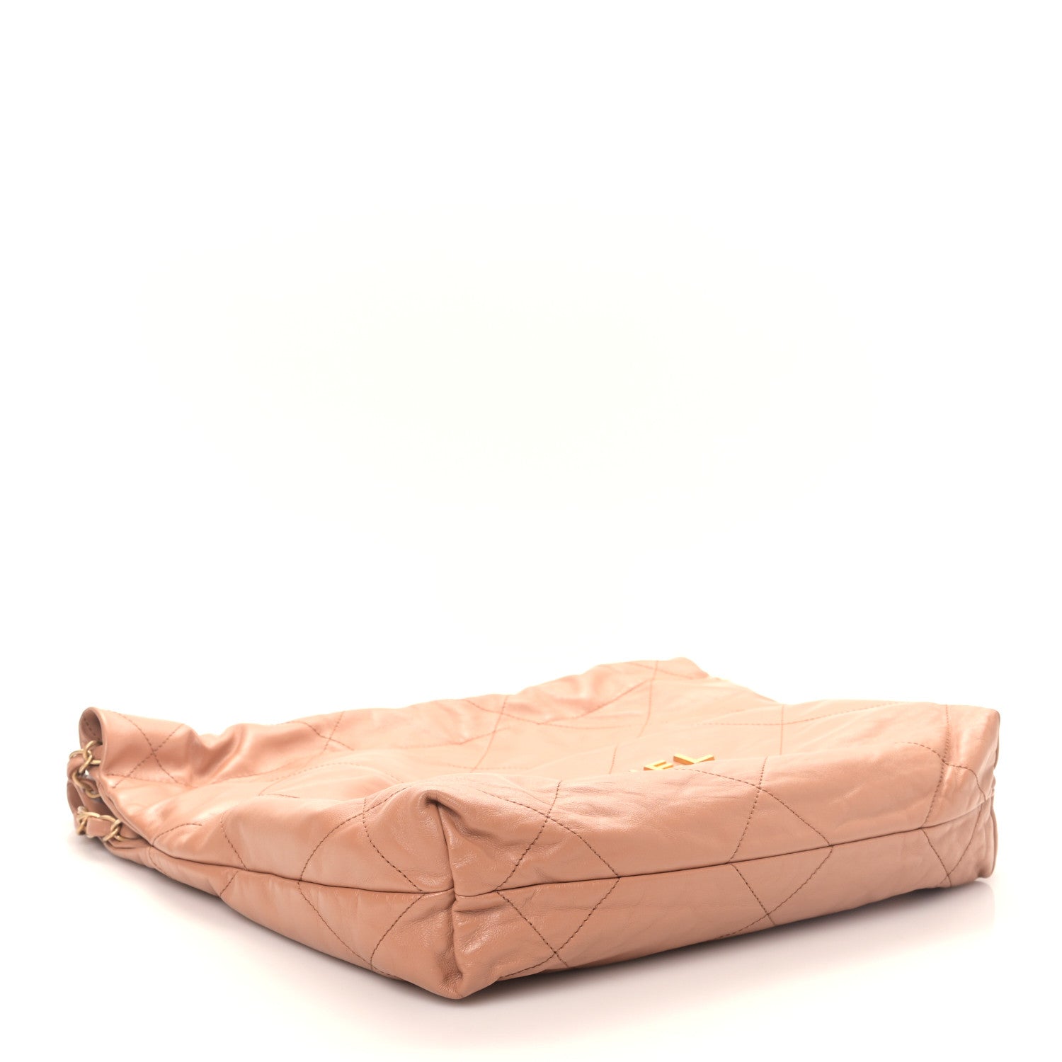 Chanel Shiny Calfskin Quilted Small Chanel 22 Beige 5 of 9