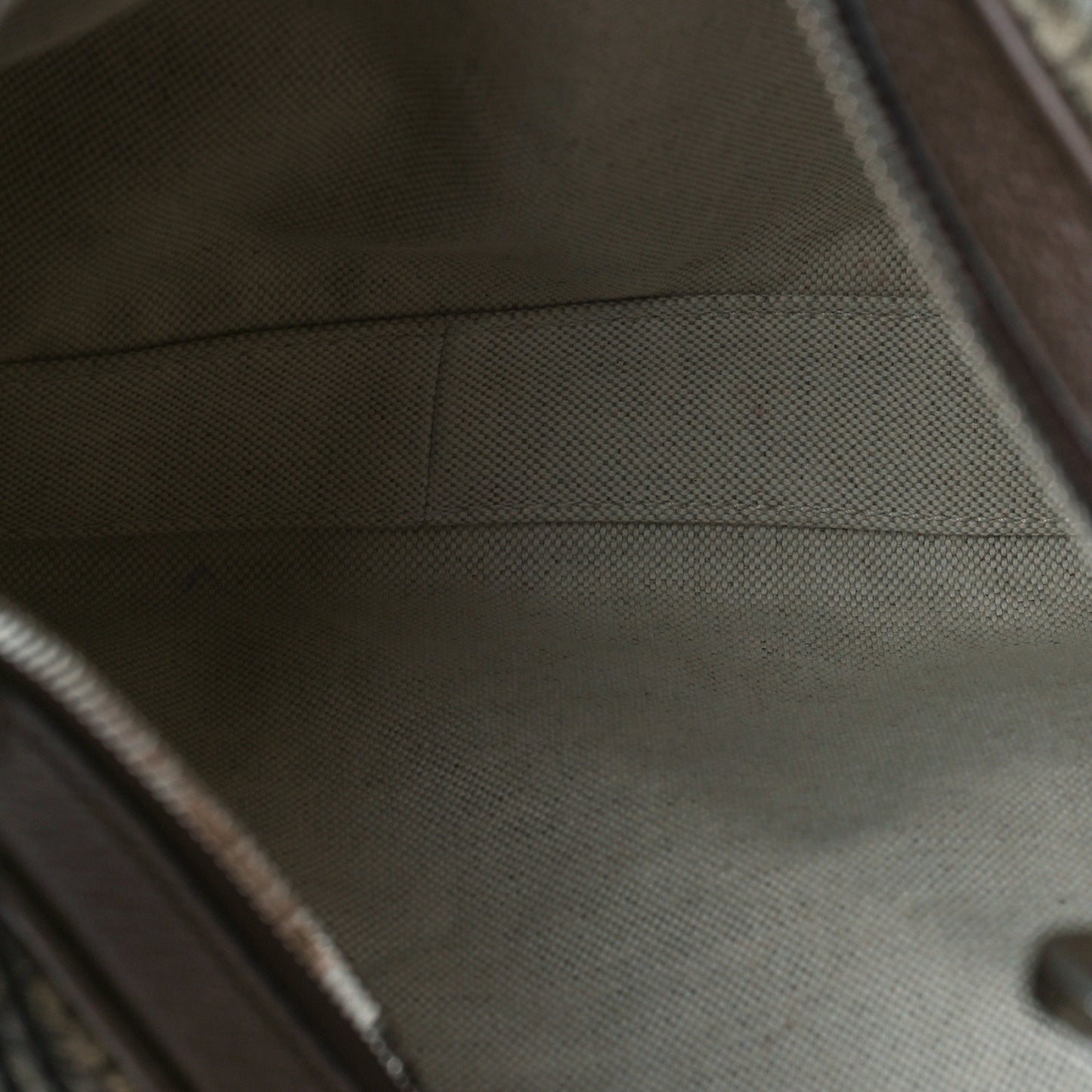 GG Supreme Monogram Textured Calfskin Web Large Attache Shoulder Bag Beige Ebony New Acero