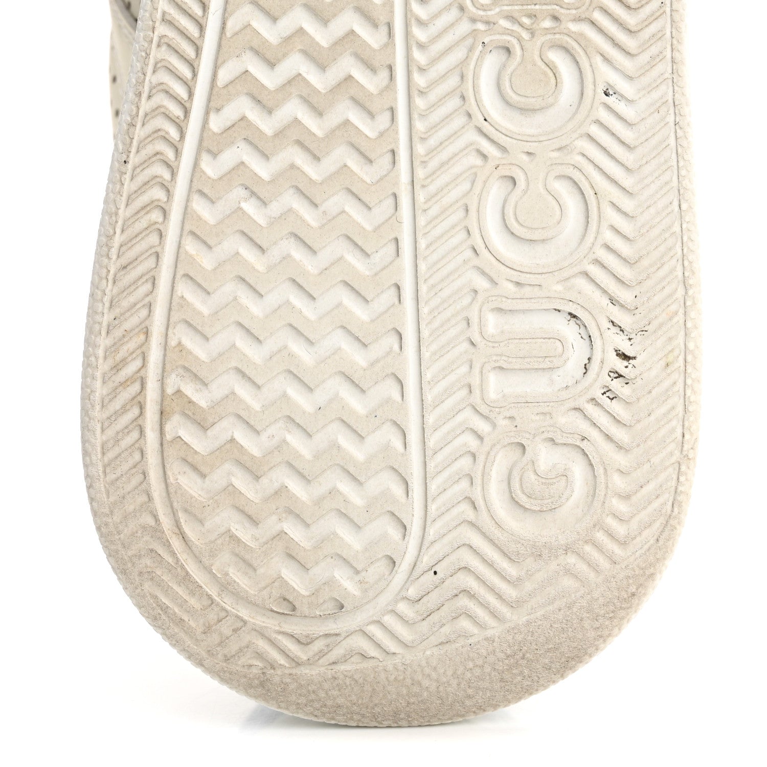 Gucci Calfskin Web Perforated Womens Platform 55mm Sneakers 40 White Bright Splash 8 of 18