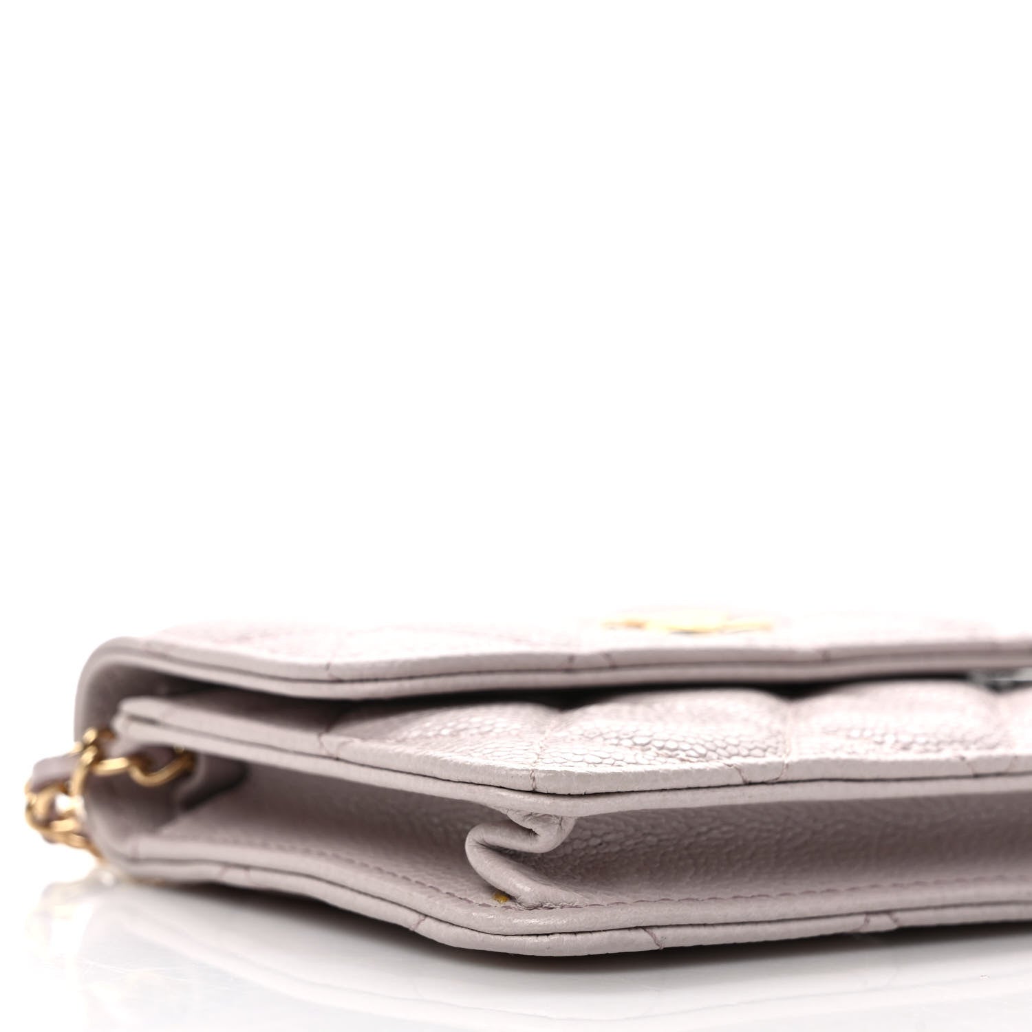 Chanel Caviar Quilted Miss Coco Clutch With Chain Light Purple 9 of 10