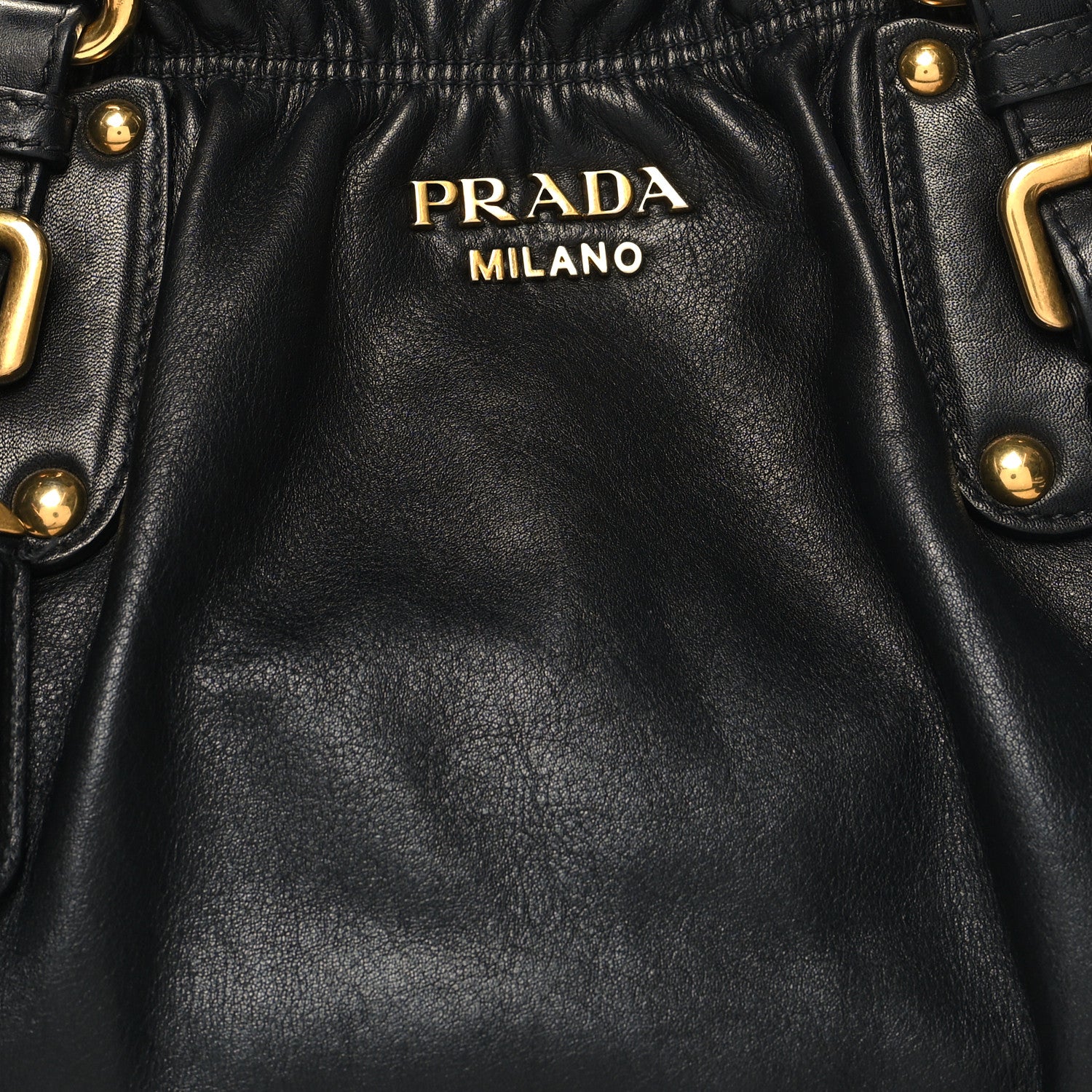 Prada Vitello Soft Calfskin Shopping Satchel Black 7 of 9