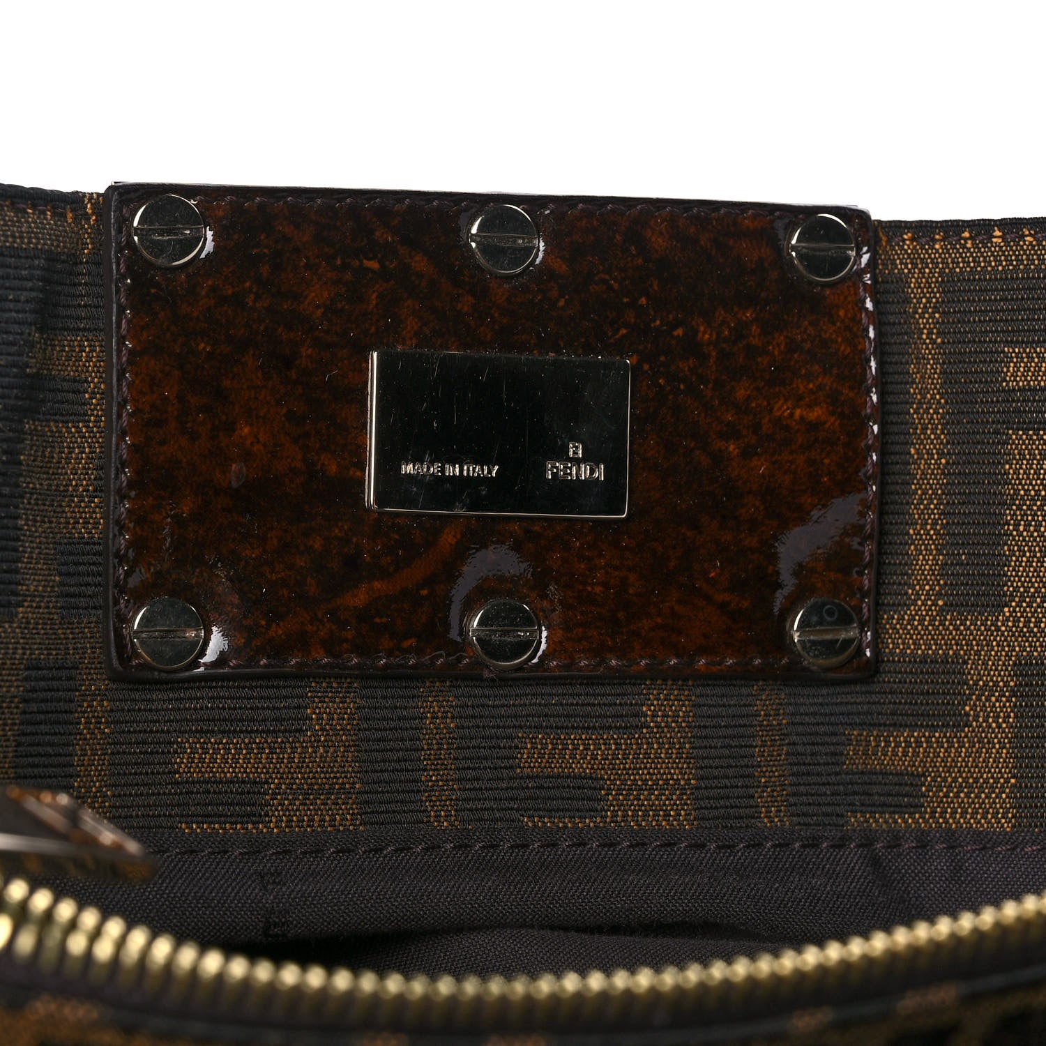 Fendi Zucca Mia Tote Tobacco 6 of 12
