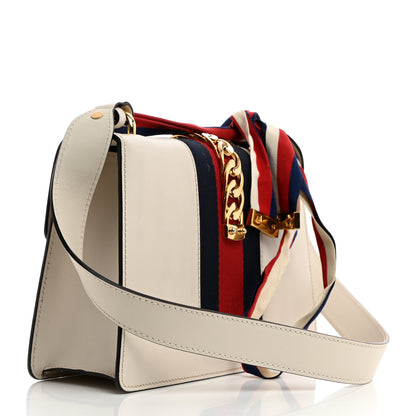 Gucci Calfskin Small Sylvie Shoulder Bag Off White 3 of 11