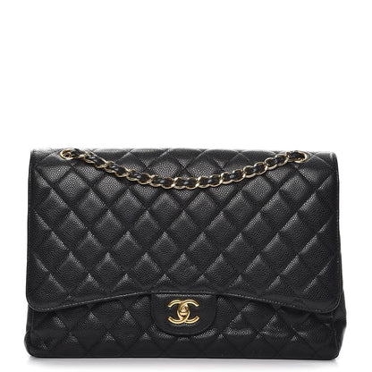 Chanel Caviar Quilted Maxi Single Flap Black 1 of 12