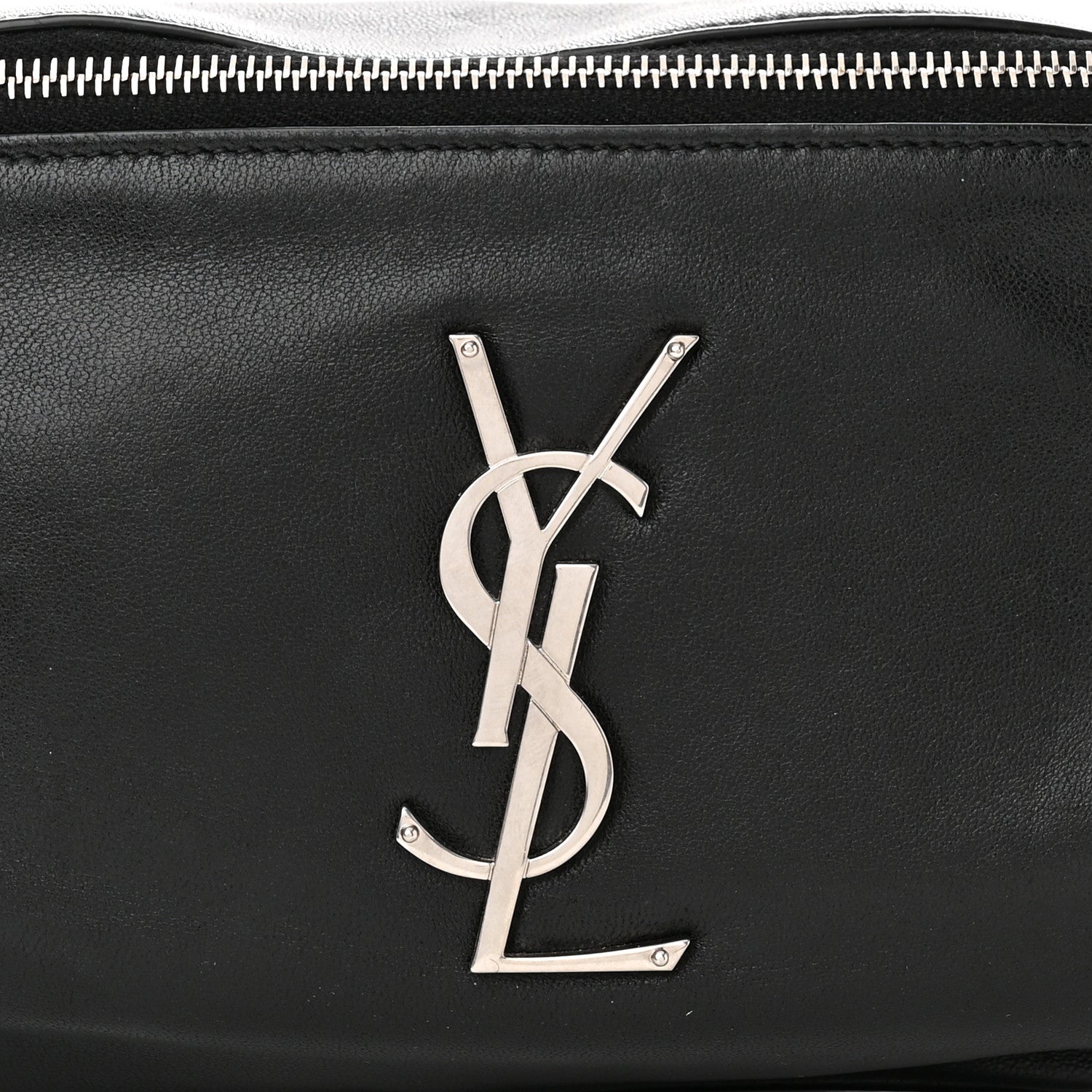 Saint Laurent Calfskin Monogram Belt Bag Black 8 of 12