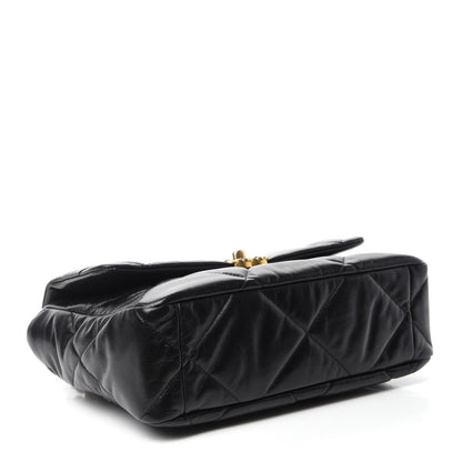 Chanel Goatskin Quilted Large Chanel 19 Flap Black 4 of 11