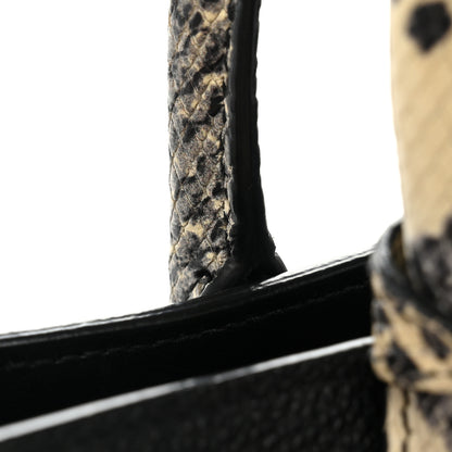 Saint Laurent Grained Calfskin Python Embossed Nano Sac De Jour Black 13 of 13