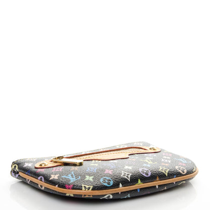 Louis Vuitton Monogram Multicolor Pochette Plate MM Black 4 of 7