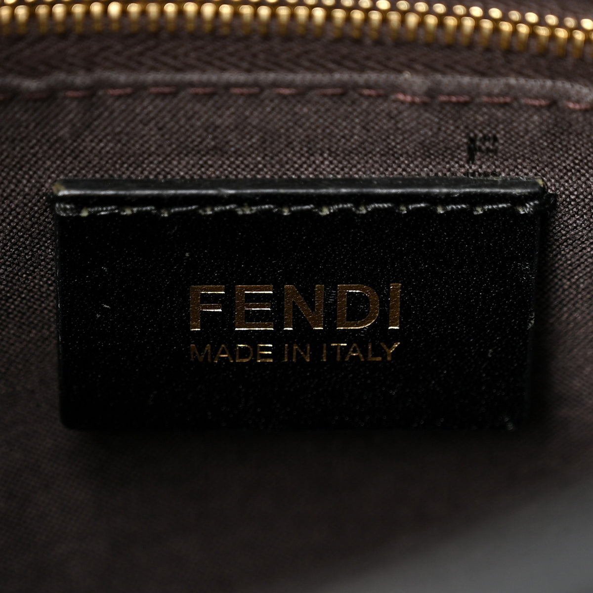 Fendi Zucchino Spalmati Vitello Forever Mama Baguette Black 6 of 11
