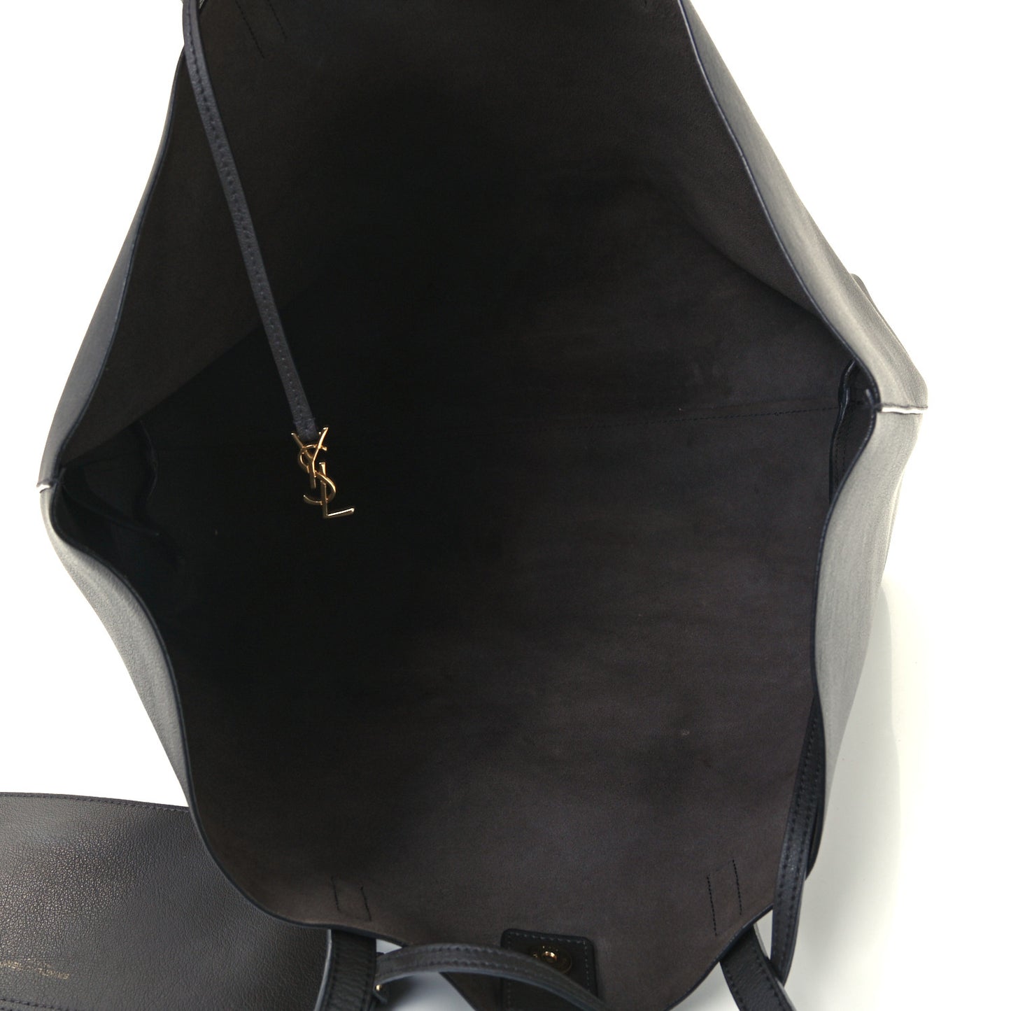 Calfskin Large Shopping Tote Coal