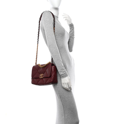 Chanel Lambskin Quilted Medium Chanel 19 Flap Marron 3 of 11