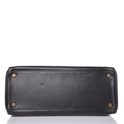 Hermes Box Kelly Retourne 28 Black 6 of 40