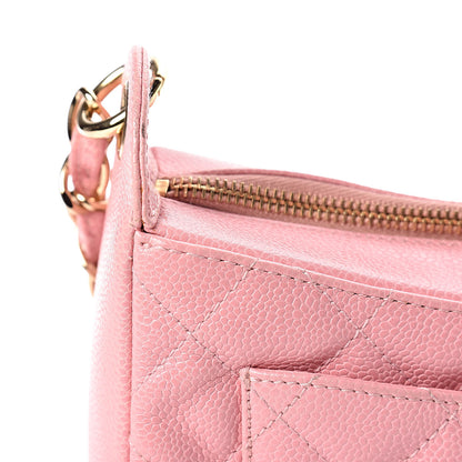 Chanel Caviar Quilted Hobo Pink 13 of 16