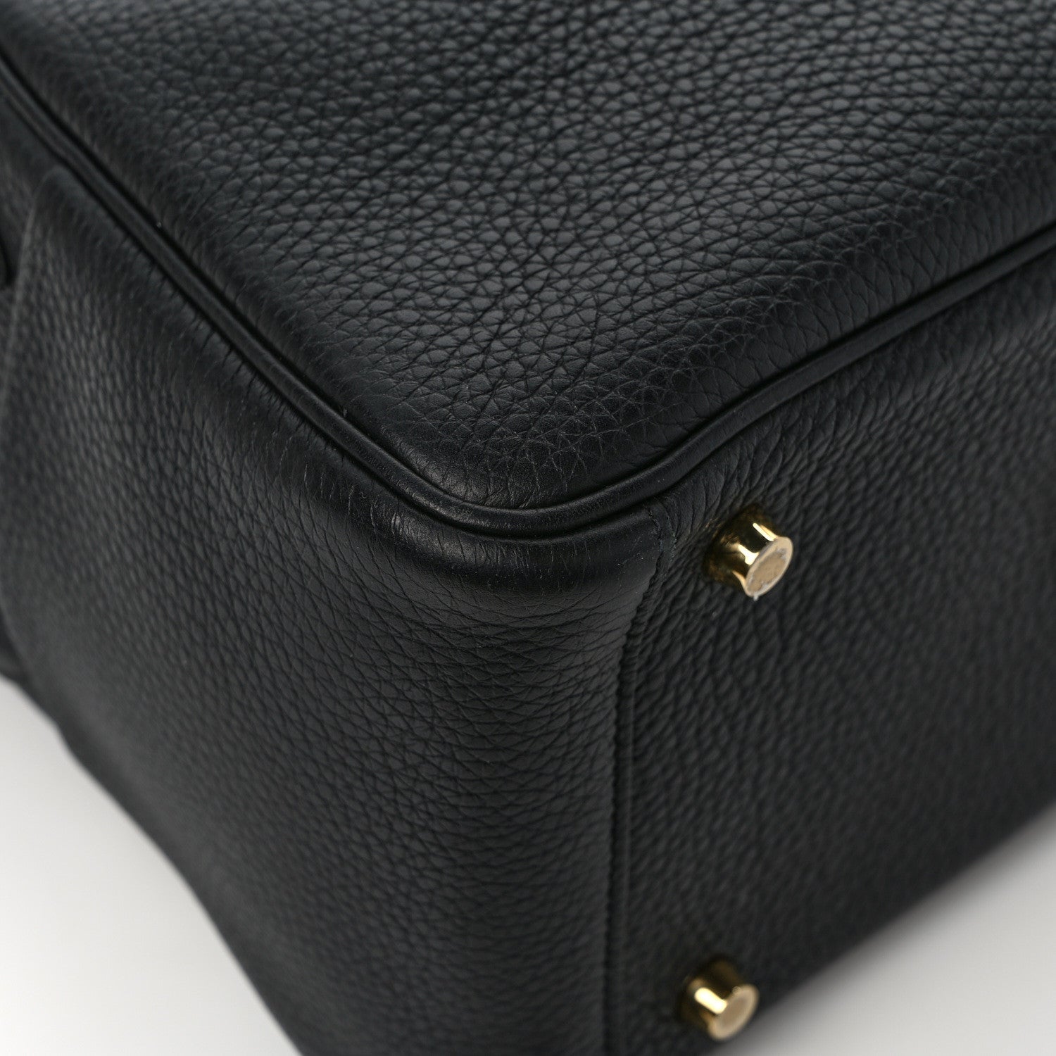 Hermes Taurillon Clemence Lindy 26 Black 9 of 11
