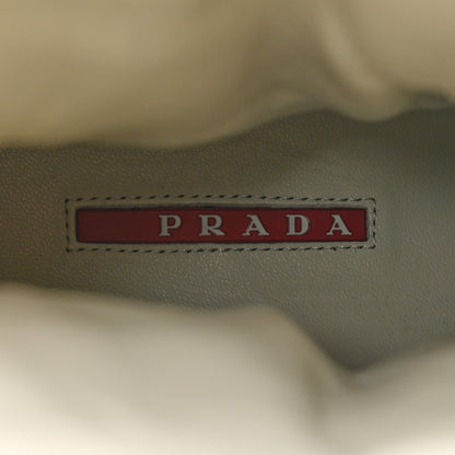 Prada Nappa Metal Triangle Logo Padded Moon Boots 36.5 White 7 of 9