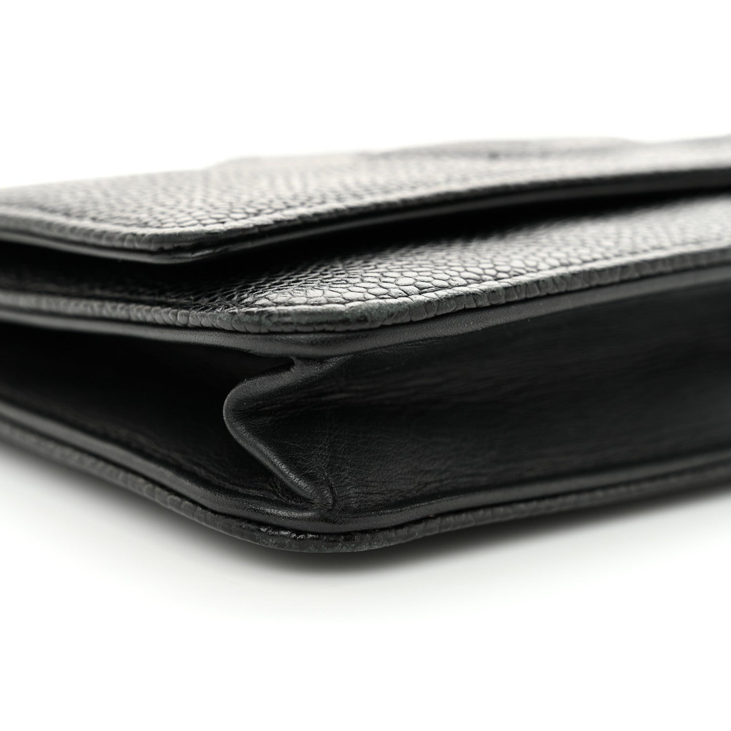 Chanel Caviar Timeless CC Wallet On Chain WOC Black 10 of 16