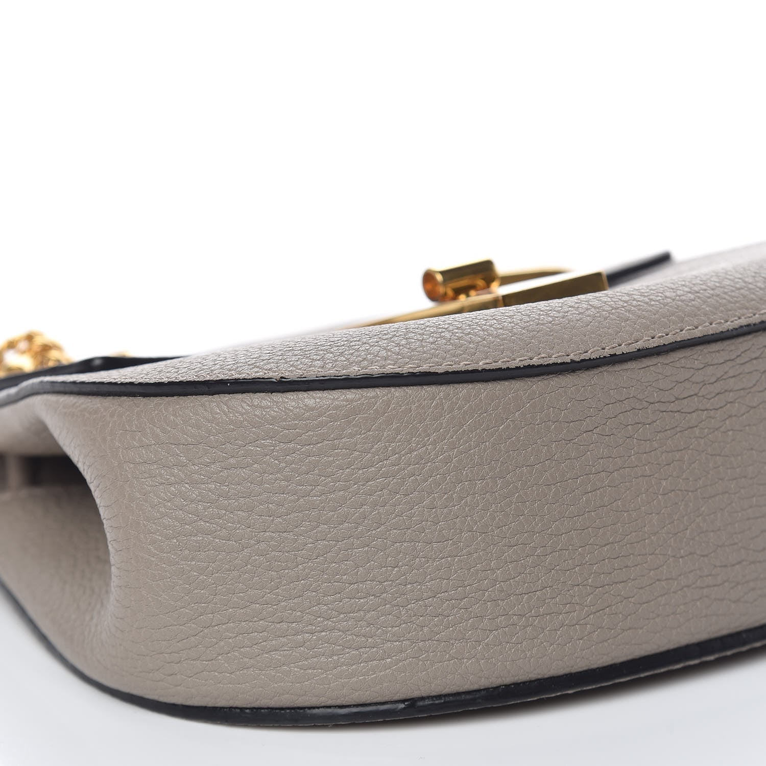 Chloe Grained Lambskin Mini Drew Shoulder Bag Motty Grey 7 of 10