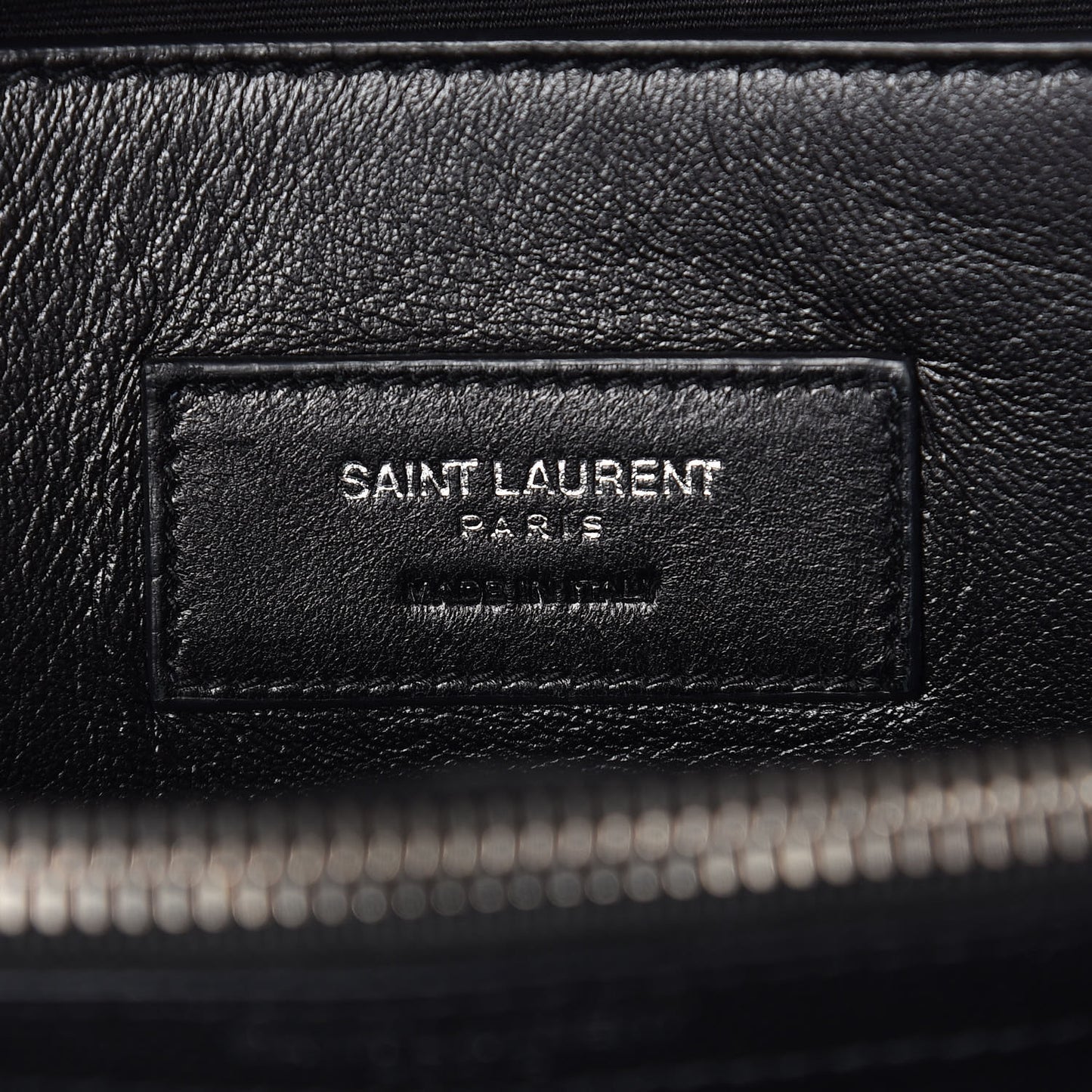 Grain De Poudre Medium West Hollywood Monogram Fold-Over Black