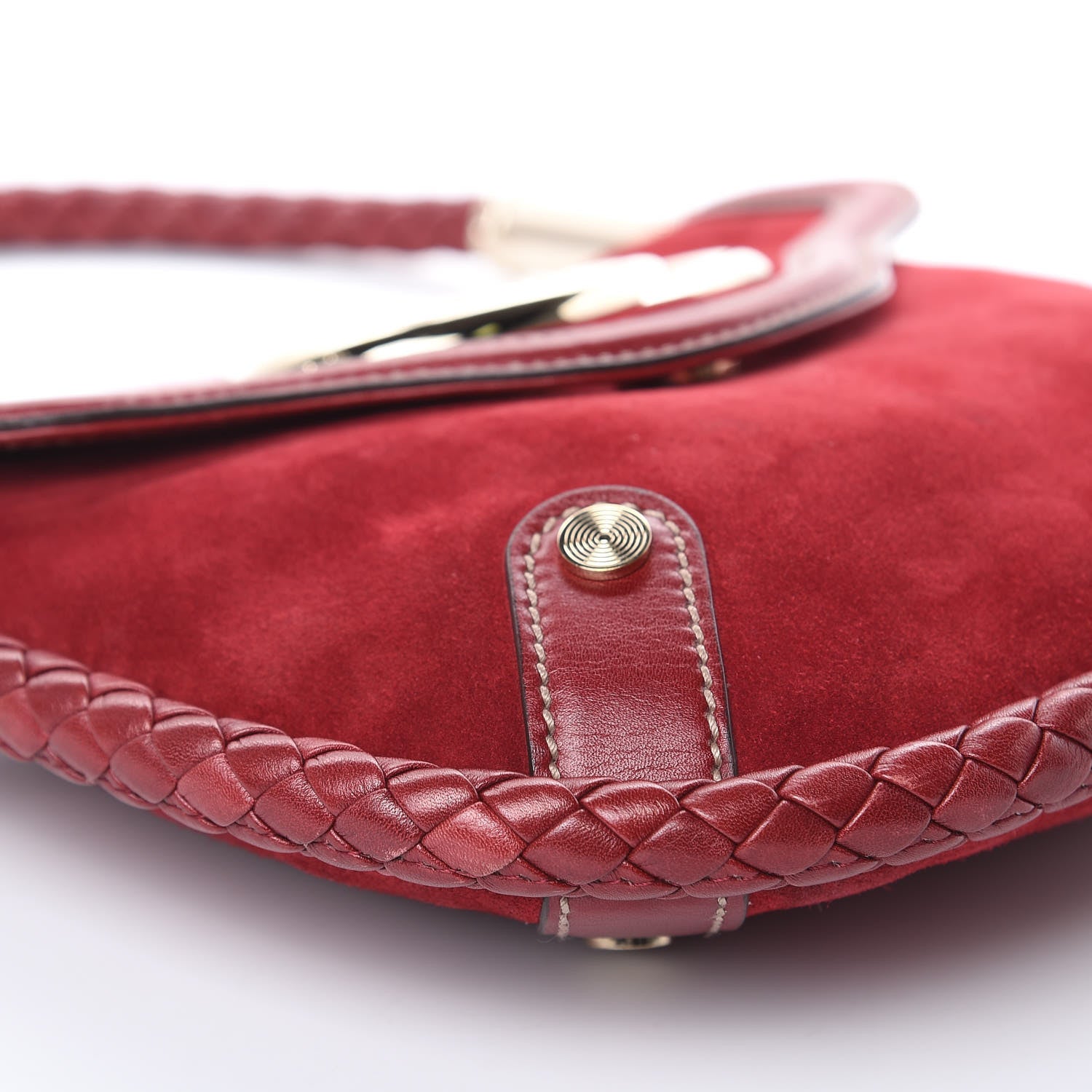 Gucci Suede Small Britt Tassel Shoulder Bag Dark Red 8 of 16