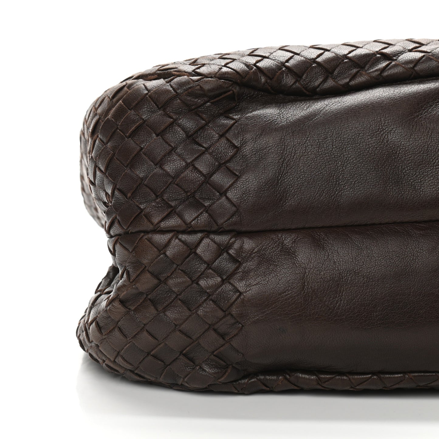 Nappa Intrecciato Medium Campana Ebano