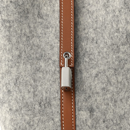 Hermes Feutre Swift Picotin Lock 18 PM Gris Clair Gold 8 of 11