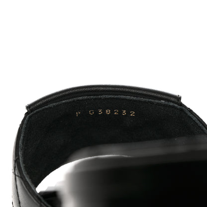 Chanel Lambskin Quilted CC Turnlock Sandals 38 Black 6 of 9