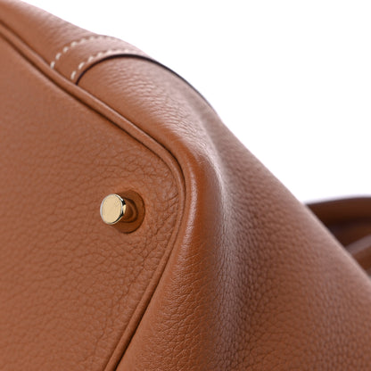 Hermes Taurillon Clemence Picotin Lock 18 PM Gold 8 of 10
