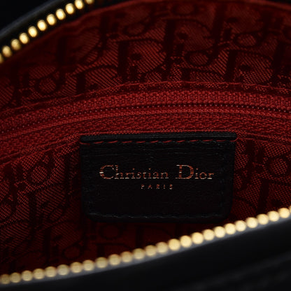 Christian Dior Lambskin Cannage Medium Lady Dior Black 7 of 10