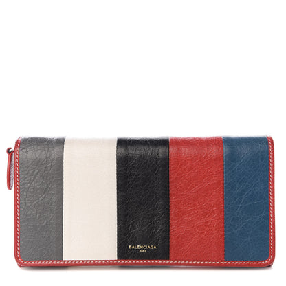Balenciaga Agneau Arena Multicolore Bazar Money Wallet Grey White Black Red Blue 1 of 9