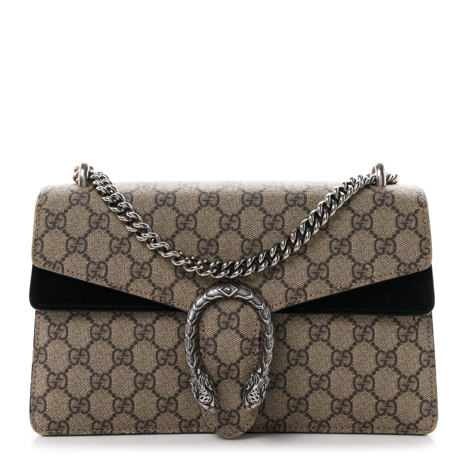 Gucci GG Supreme Monogram Small Dionysus Shoulder Bag Black 1 of 11