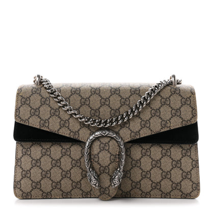 Gucci GG Supreme Monogram Small Dionysus Shoulder Bag Black 1 of 11